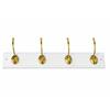 HARCOURT PROFILE HBOARD 460 X 80 X 17 WHITE BRASS HOOKS