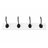 HARCOURT WHITE PROF BOARD 460X80X17 MATT BLACK HOOKS