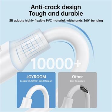 JOYROOM 3A USB A-MICRO DATA CABLE 1MT WHITE