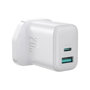 JOYROOM PD20W DUAL PORT A TO C WHITE