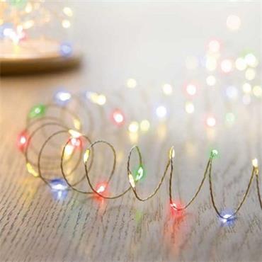 20 LED ULTRA BRIGHT LIGHTS 1.9M MULTICOLOUR