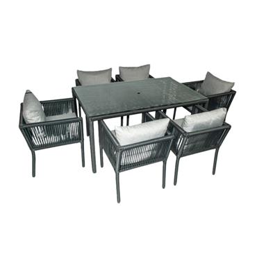 ALANYA 6 SEATER DINING SET