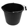 14.5LT BLACK PVC BUCKET LARGE AGRIC