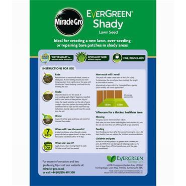 MIRACLE GRO LAWN SEED SHADY LAWN 420G