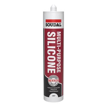 270ML SOUDAL MULTI PURPOSE SILICONE GREY