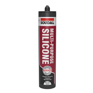 270ML SOUDAL MULTI PURPOSE SILICONE WHITE