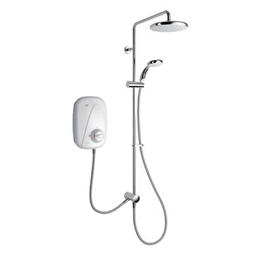 MIRA VIGOUR DUAL RAIN HEAD WHITE