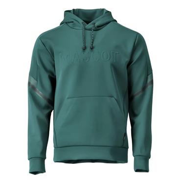 Mascot Fleece Hoodie with Logo - Forest Green