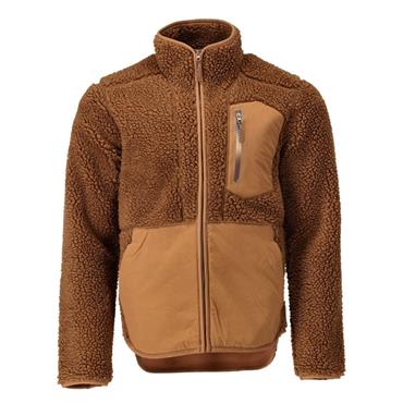 Macot Pile Jacket with Zipper - Nut Brown