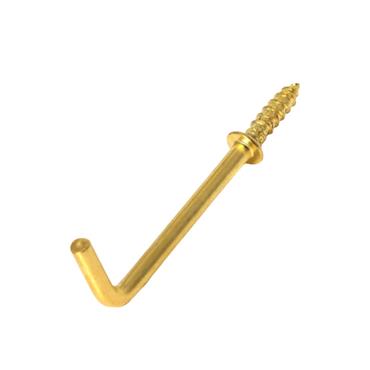 Dresser Hooks Brass - 4 Pack