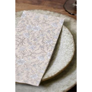 Chic Antique Napkin with Flowers