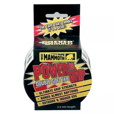 Everbuild Mammoth DOUBLE SIDED POWERGRIP TAPE - 2.5m