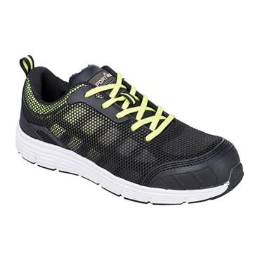 Portwest FT15 Steelite Tove Trainer - Black / Green