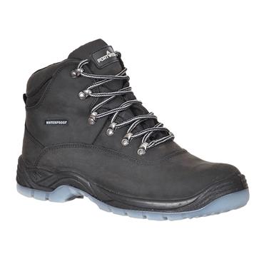 Portwest FW57 Steel Leather Ankle Boot - Black