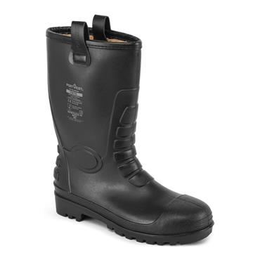 Portwest FW75 Steel PVC Rigger Boot - Black