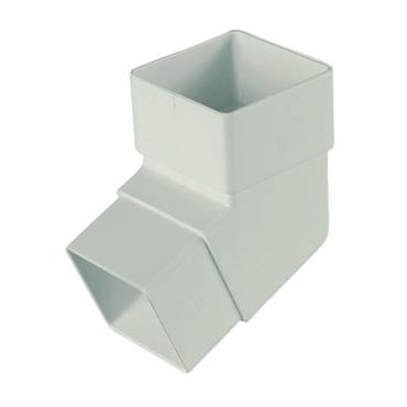 Pipelife Square Downpipe Offset Bend 65mm - 112.5°