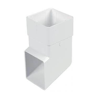 Pipelife Square Downpipe Shoe - 65Mm