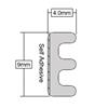 STORMGUARD EPDM STRIP 'E' PROFILE - 5M