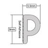 STORMGUARD EPDM STRIP 'P' PROFILE - 5M