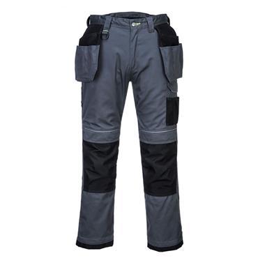 Portwest T602 PW3 Holster Work Trousers - Zoom Grey/Black