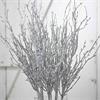 73CM SILVER GLITTER BRANCH STEM