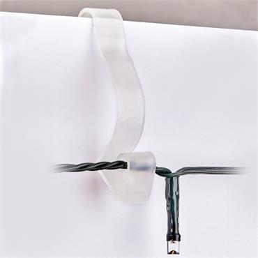 LARGE GUTTER HOOKS CLEAR PACK OF 16