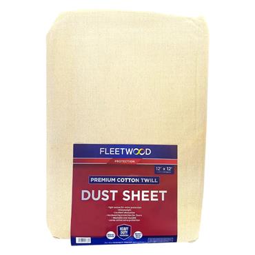 PREMIUM COTTON DUST SHEET HEAVY 12ft X 12ft
