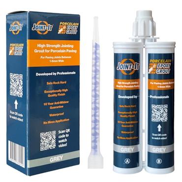 Porcelain Epoxy Grout Grey 400ml