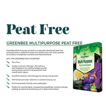 50L TIPPLAND GREEN BEE  PEAT FREE COMPOST