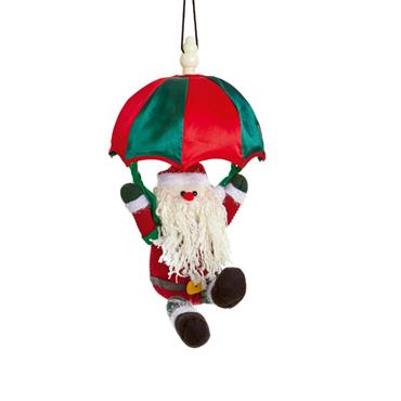 40CM BO MUSICAL KICKING LEG PARACHUTE SANTA