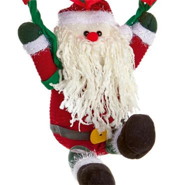 40CM BO MUSICAL KICKING LEG PARACHUTE SANTA