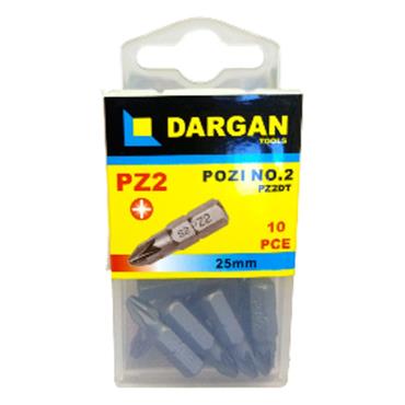 DARGAN 10PK PZ2 POSI BITS