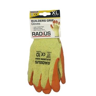 RADIUS BUILDERS GRIP GLOVE SIZE 10