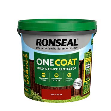 RONSEAL ONE COAT SHED & FENCE PROTECTOR RED CEDAR