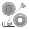RADIUS PRIVACY ESCUTCHEON Satin Nickel