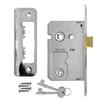 2.5'' RADIUS BATHROOM DOOR CHROME LOCK BLISTER