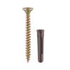 5 x 50 MM SCREW & BROWN PLUG