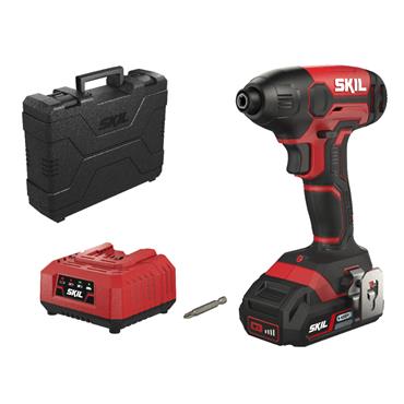 20V SKIL CORDLESS IMPACT DRIVER  BATTERY AND CHARGER