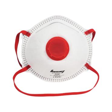 3PCS MOULDED VALVED DUST MASKS FFP3