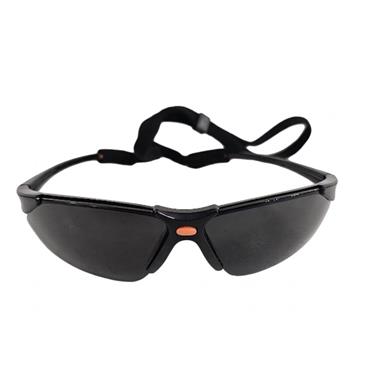 SAFETY GLASSES VORTEX BLACK LENSE CORDED