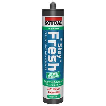 SOUDAL STAY FRESH SILICONE 300ML WHITE