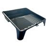 BLACK PLASTIC TRAY 15``