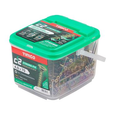 C2 Screw PZ2 CSK - ZYP (TUB) 4.0 x 70  (500)TUB