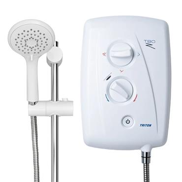 TRITON T80Z WHITE SHOWER MAINS FED