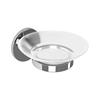 TEMA MALMO SOAP DISH CHROME WITH GLASS DISH