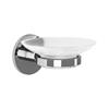 TEMA MALMO SOAP DISH CHROME WITH GLASS DISH