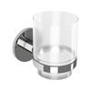 TEMA MALMO TUMBLER HOLDER CHROME WITH GLASS TUMBLE