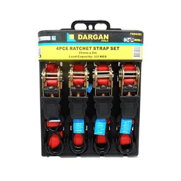 DARGAN 4PC RATCHET STRAP SET 15FT