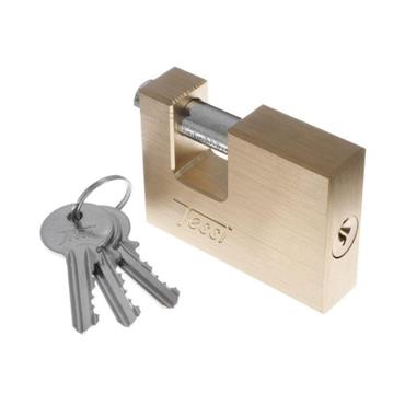 TESSI Rectangular Brass Padlock 70mm	
