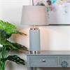 LACEY TABLE LAMP GREY/SILVER 59CM